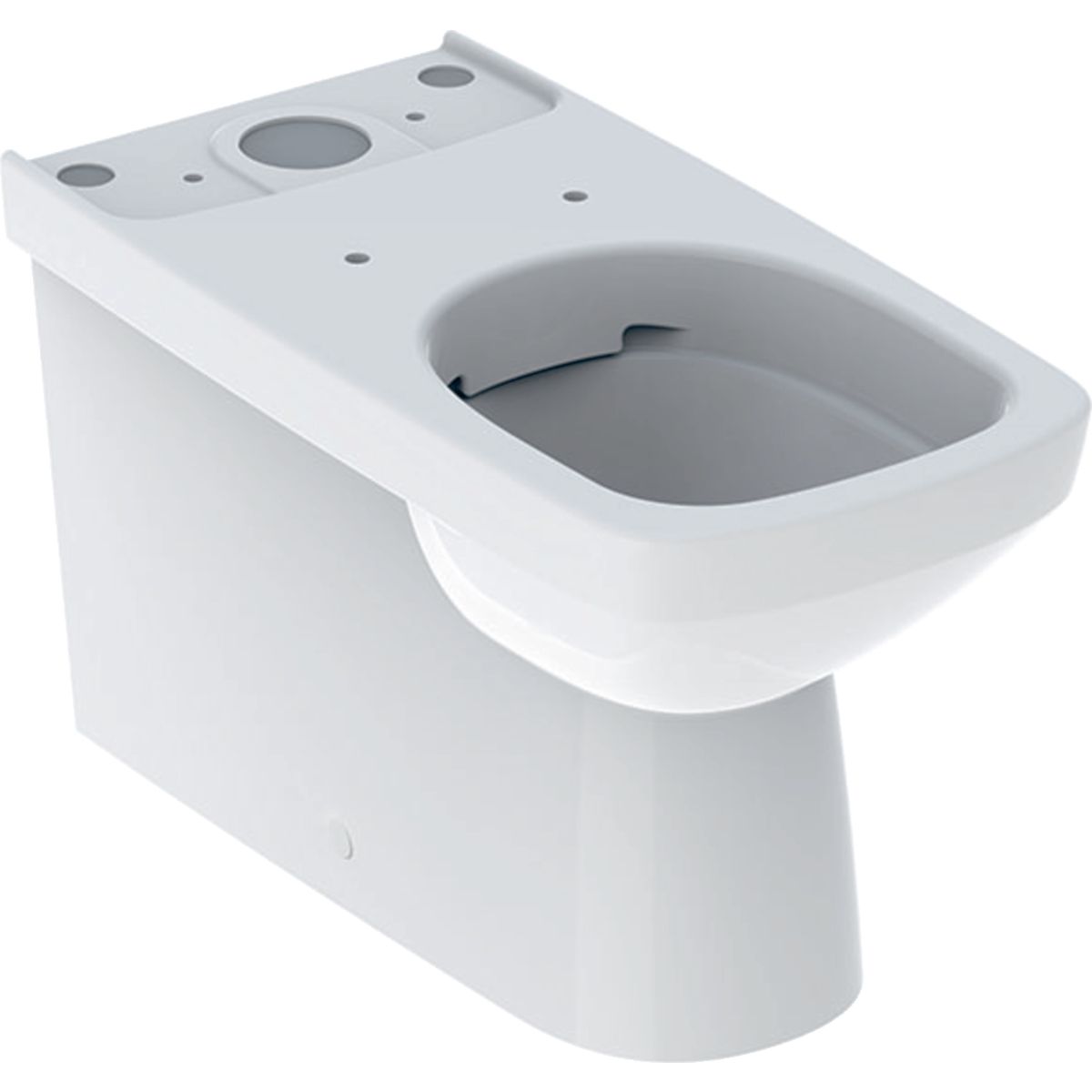 Geberit Selnova Štvorcová záchodová misa, s hlbokým splachovaním, vertikálny alebo horizontálny odtok, Rimfree, biela 500.489.01.7