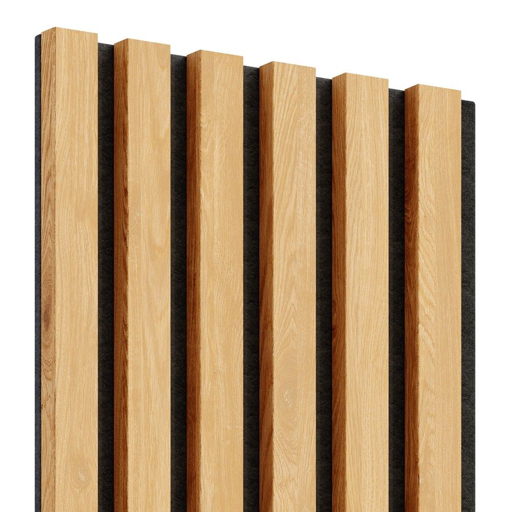 EBS Akustický panel Dub prírodný 30x265 cm lamely na plsti