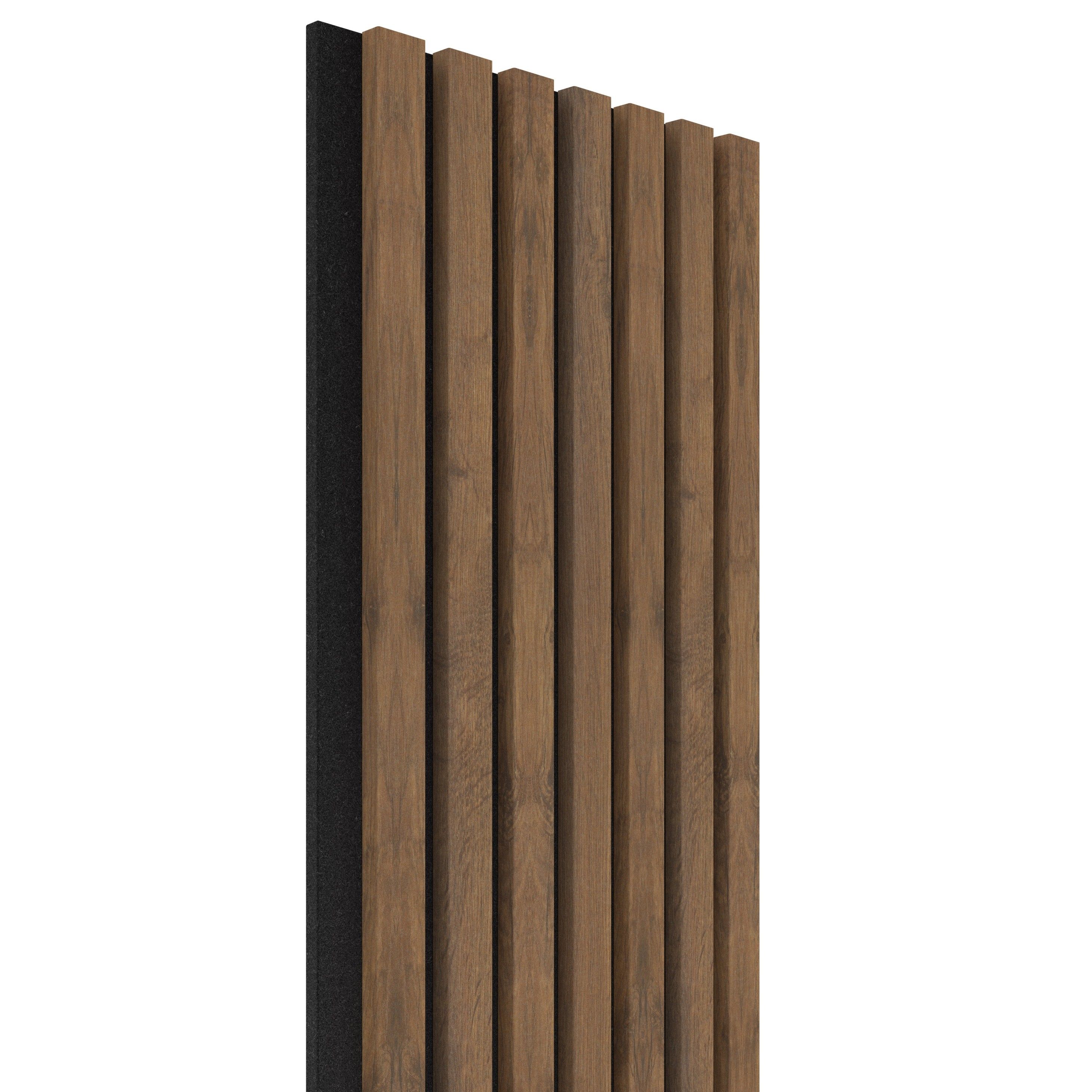 EBS Akustický panel Oak tobacco 28,5x275 cm lamely na plsti