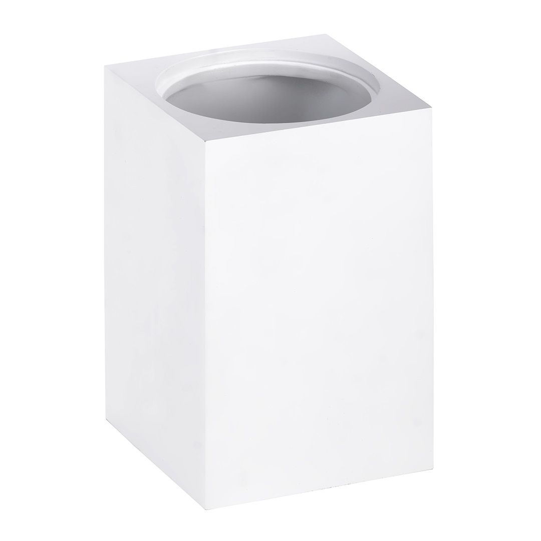 Bemeta Gamma Náhradné diely Nástenný kontajner na WC kefu, štvorcový.biely 131567450