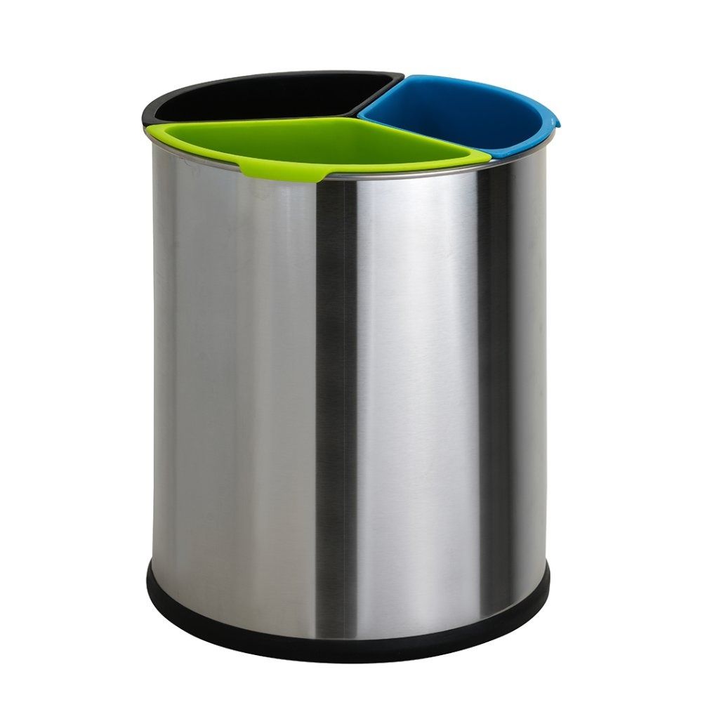Bemeta Odpadkový kôš na triedený odpad 15 l, chróm 126115375