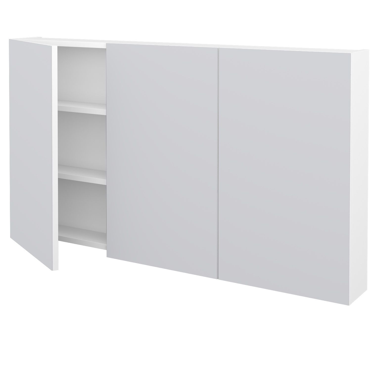 Dřevojas Třídveřová galerka 120 cm, bílá mat 236489-M01