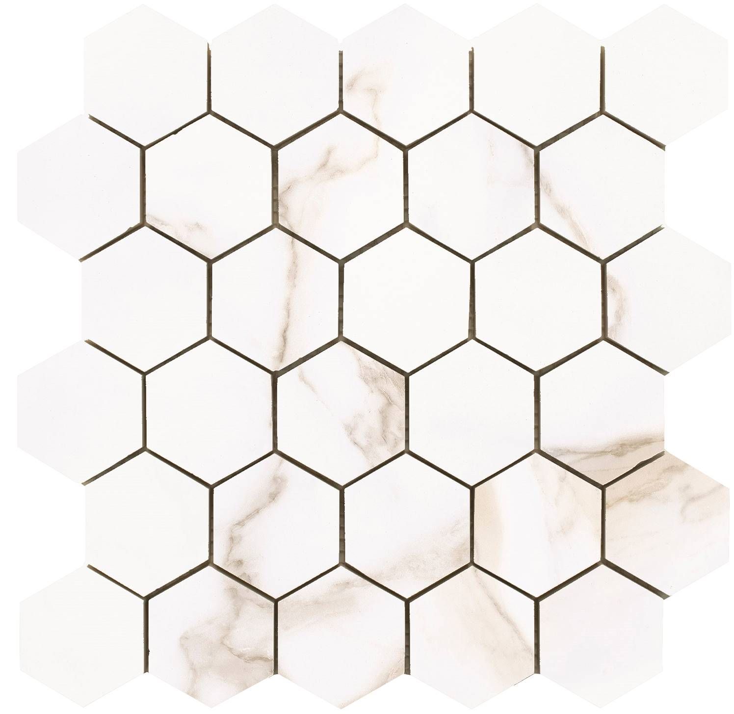 EBS Museo hexagon 26,3x27,4 diamond gold lesklý