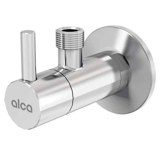 Alcadrain Rohový ventil s filtrom 1/2"×3/8", okrúhly ARV001