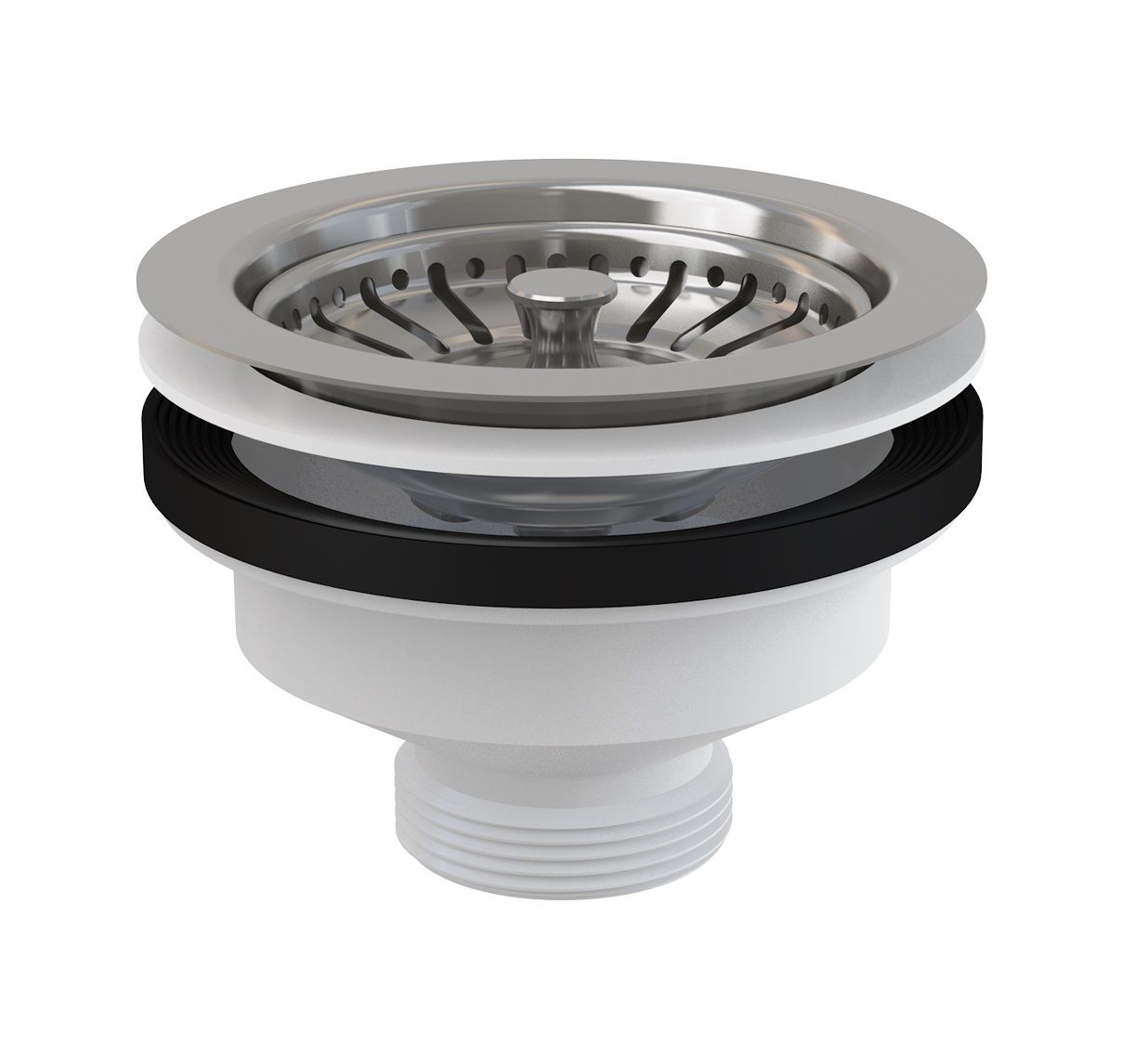 Alcadrain Výpust drezu 6/4" s mriežkou z nehrdzavejúcej ocele DN115, A37