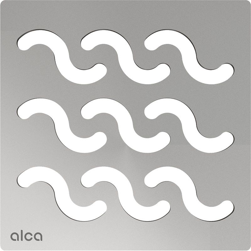 Alcadrain Dizajnová mriežka 102 × 102 mm, nerezová oceľ MPV002