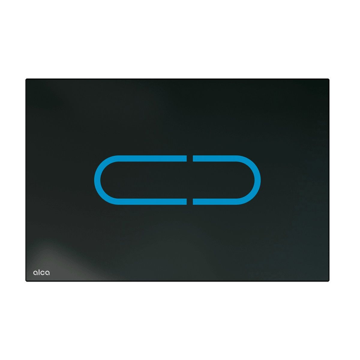 Alcadrain Ovládacie tlačidlo sklo-čierne NIGHT LIGHT-1-SLIM