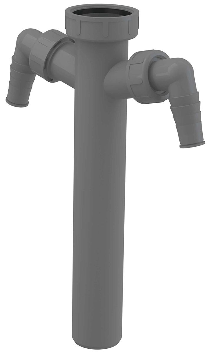 Alcadrain Mezikus s maticou 6/4" a 2 pripojeniami, A44M-DN40-ECO