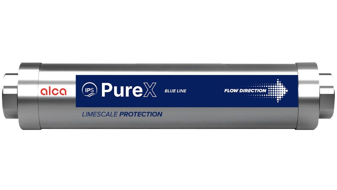 Alcadrain PureX BlueLine Změkčovač vody G 1" pro studenou i teplou vodu, APX-B1