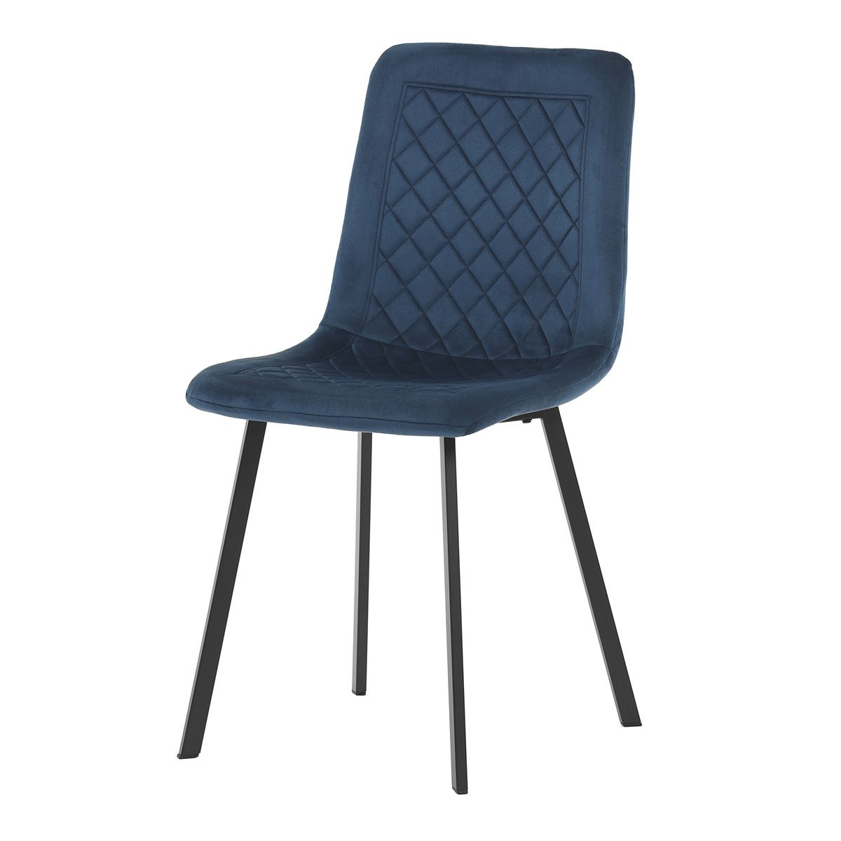 Autronic Partitura DCL-973BLUE4 Jedálenská stolička, zamat matný, modrá