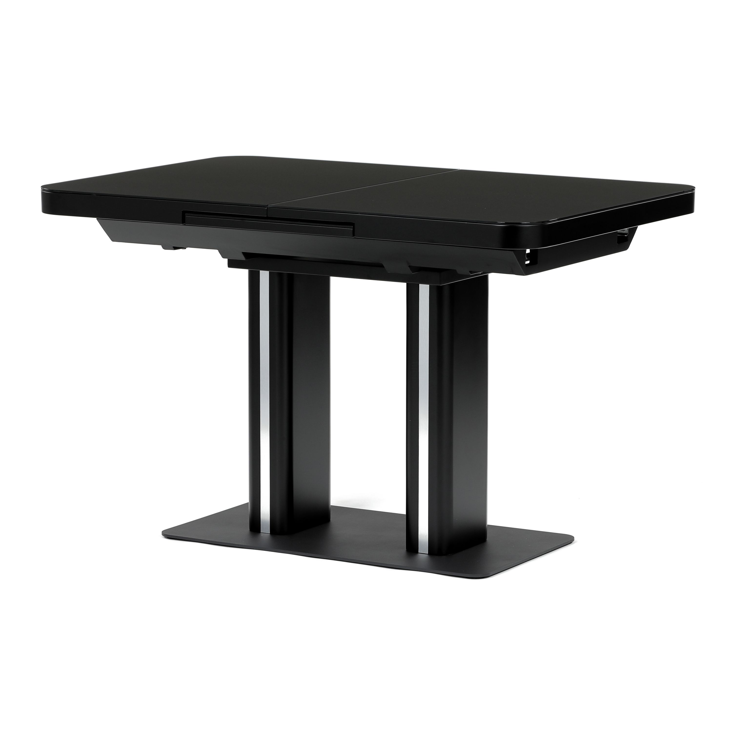 Autronic Fado HT-D1926BK Rozkladací jedálenský stôl 120–160 × 80 cm, čierny