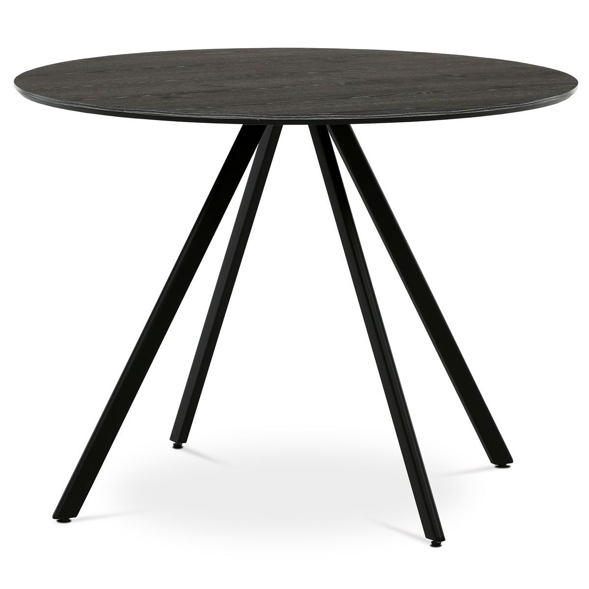 Autronic Twist HT-R5010GREY Okrúhly jedálenský stôl 100x100 cm, sivý dub