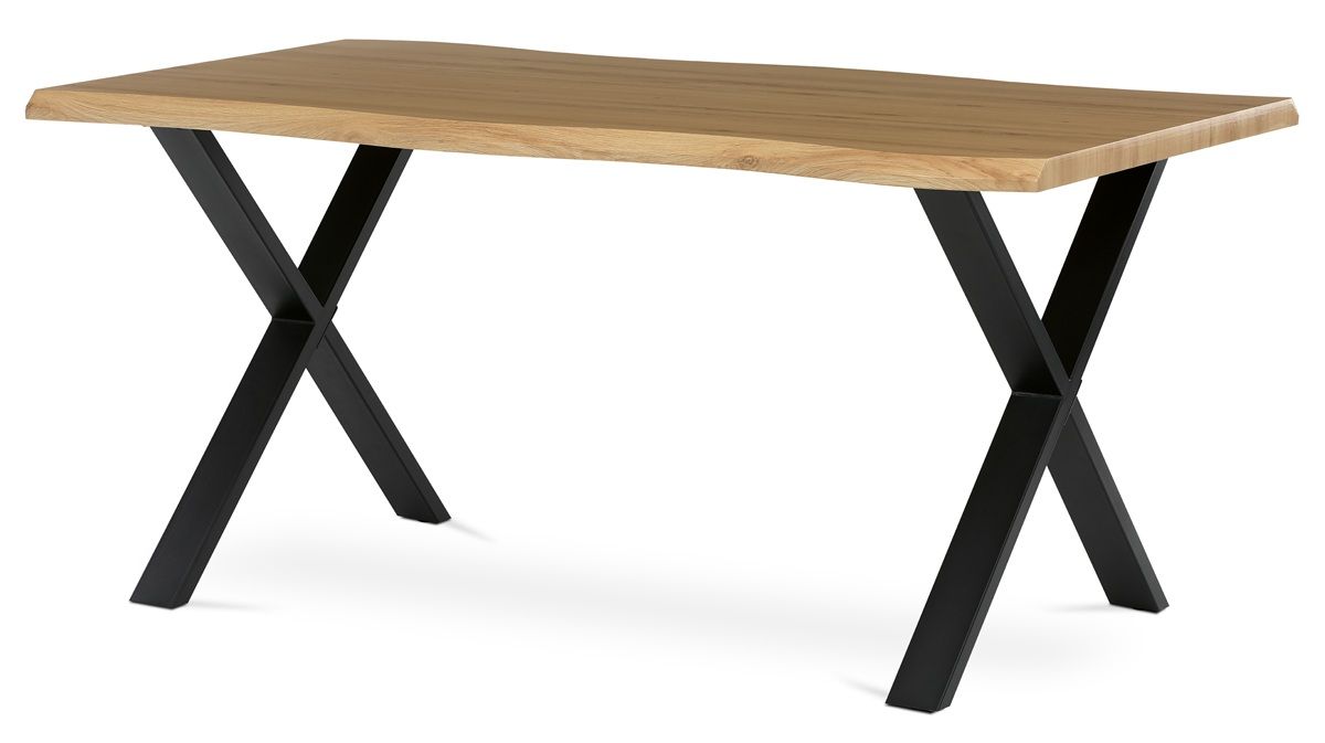 Autronic Twist HT-F4316OAK Jídelní stůl 160x90 cm, divoký dub