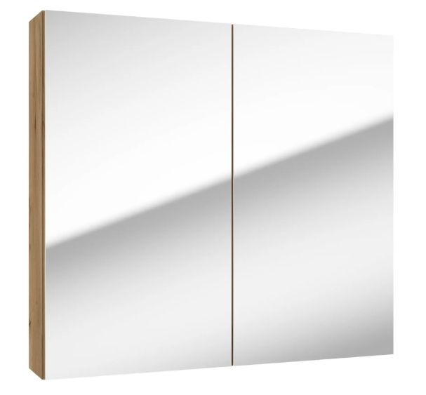 kielle Vega Zrkadlová skrinka 80x73 cm, zlatý dub 50118801