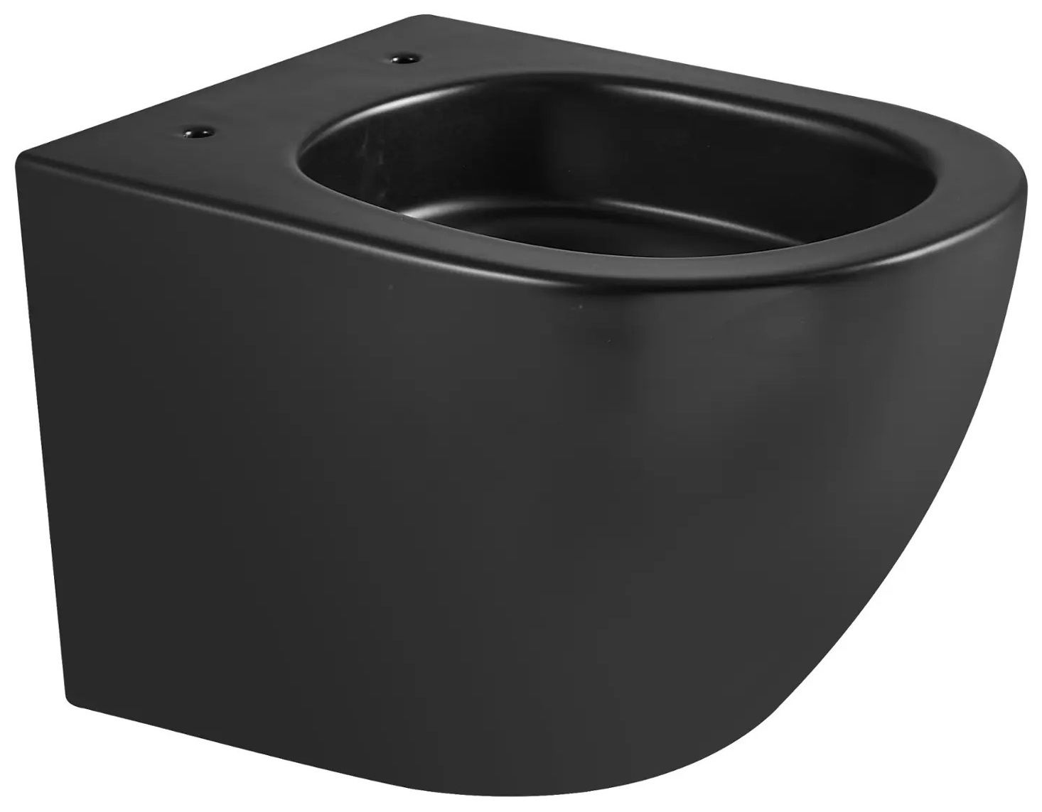 kielle Oudee Závesné WC, Vortex Rimless+, matná čierna 30102014