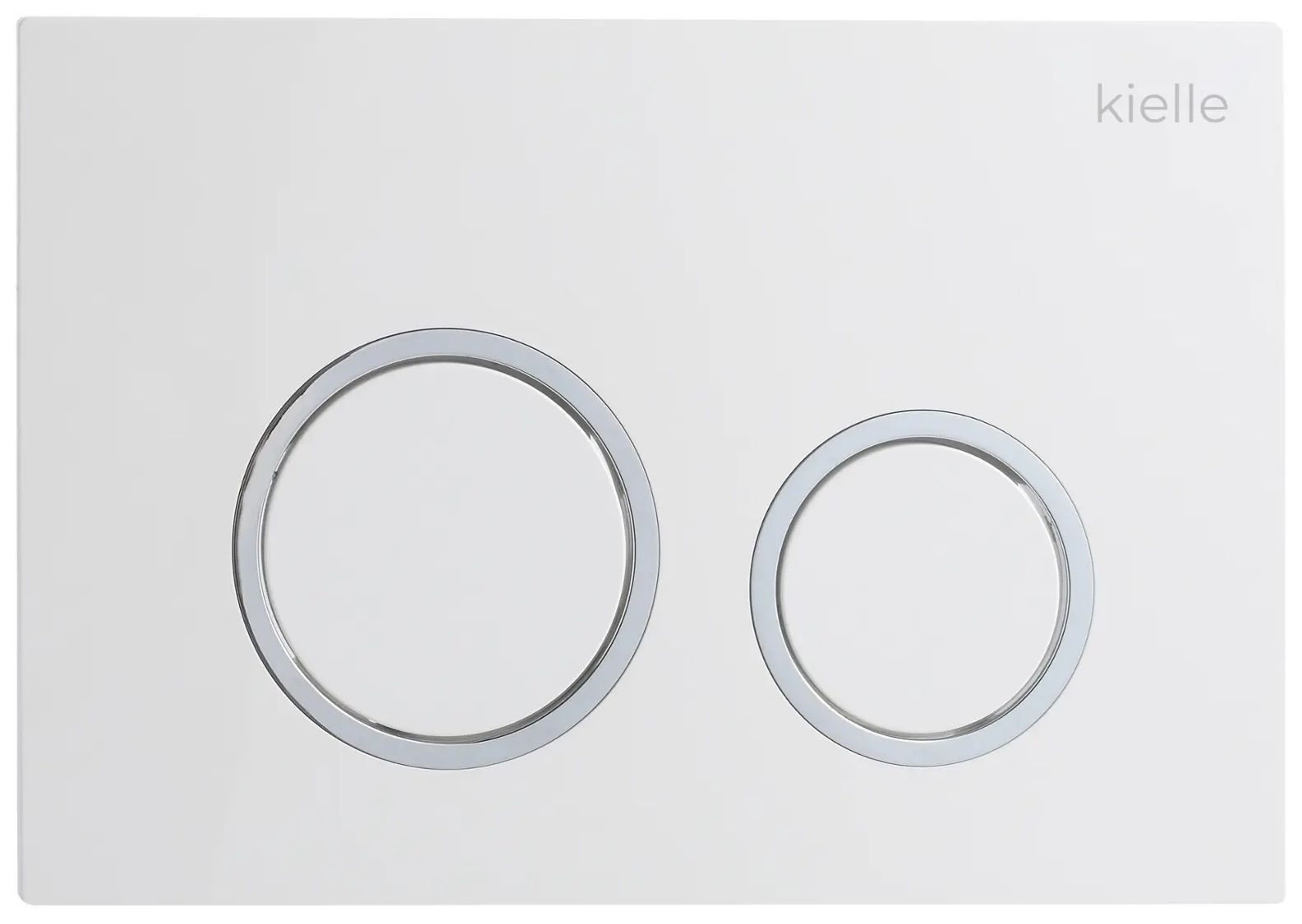 kielle Gemini New II Ovládacie tlačidlo, lesklá biela/lesklý chróm 70230020