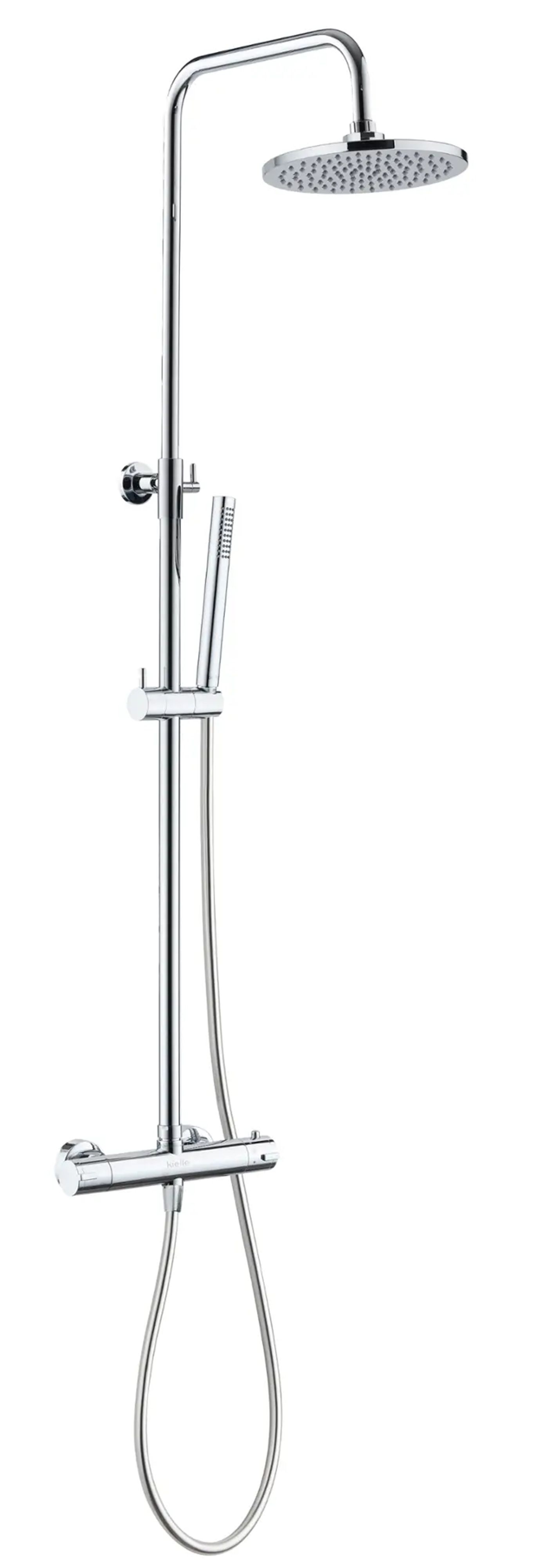 kielle Oudee Sprchový set s termostatem, 20 cm, 1 proud, chrom 20602040E