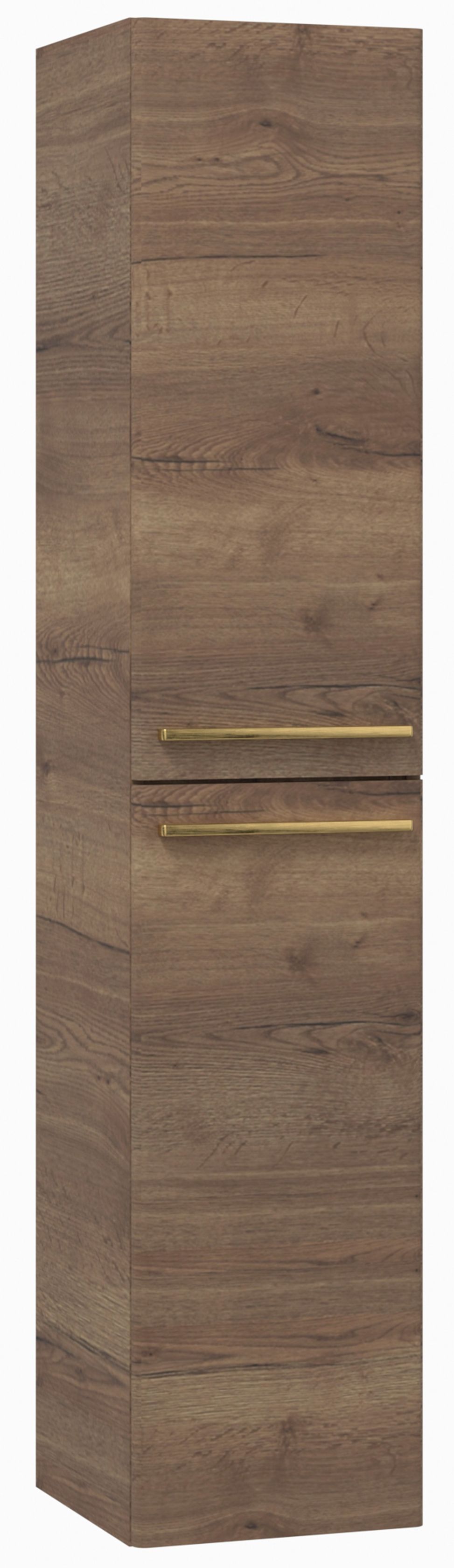 EBS Urban Vysoká skříňka 35x170cm L/P, dub halifax-madlo zlatá kartáčovaná URBANV35DHZ