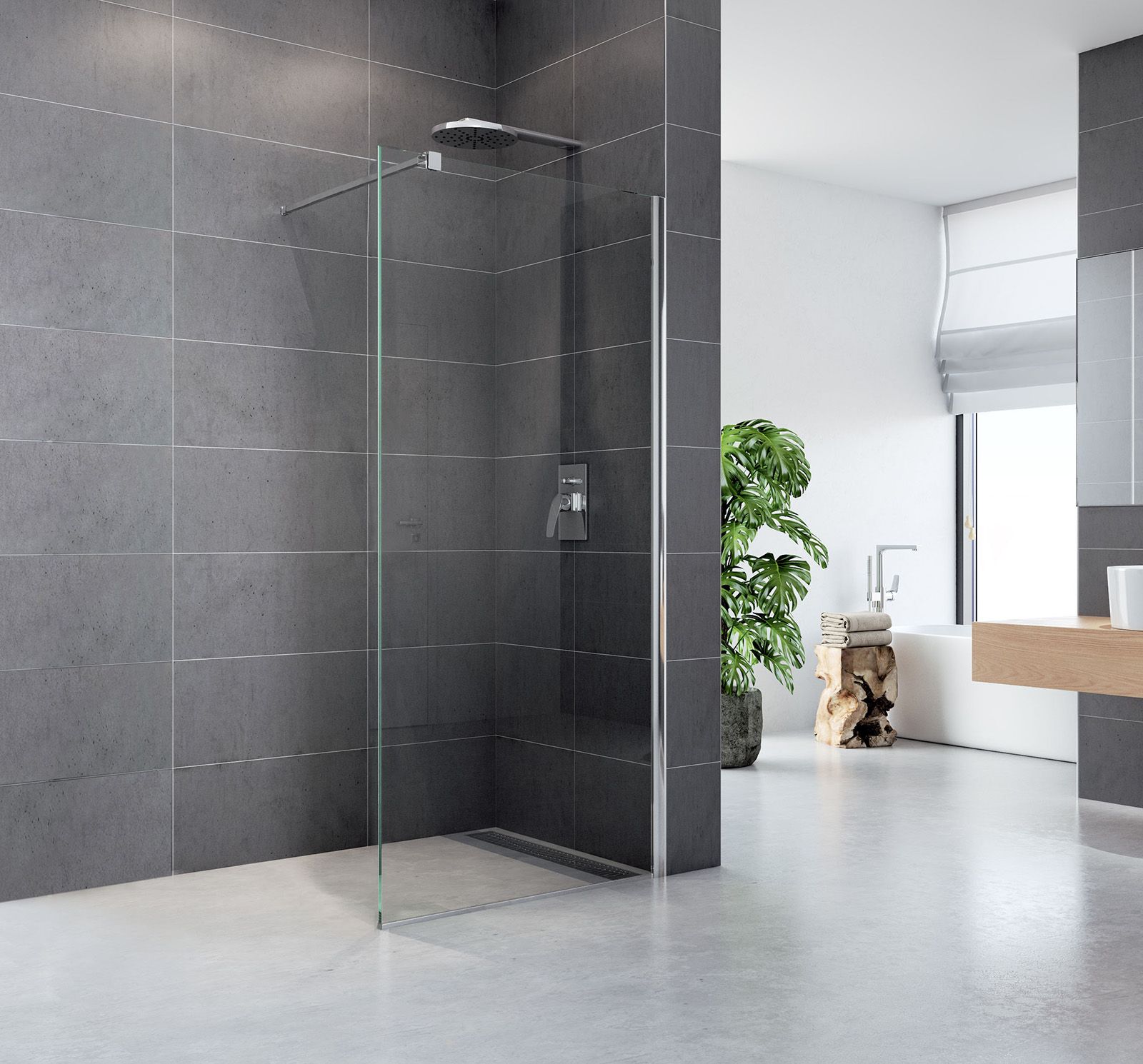EBS Relax Walk-in stena 100x200 cm