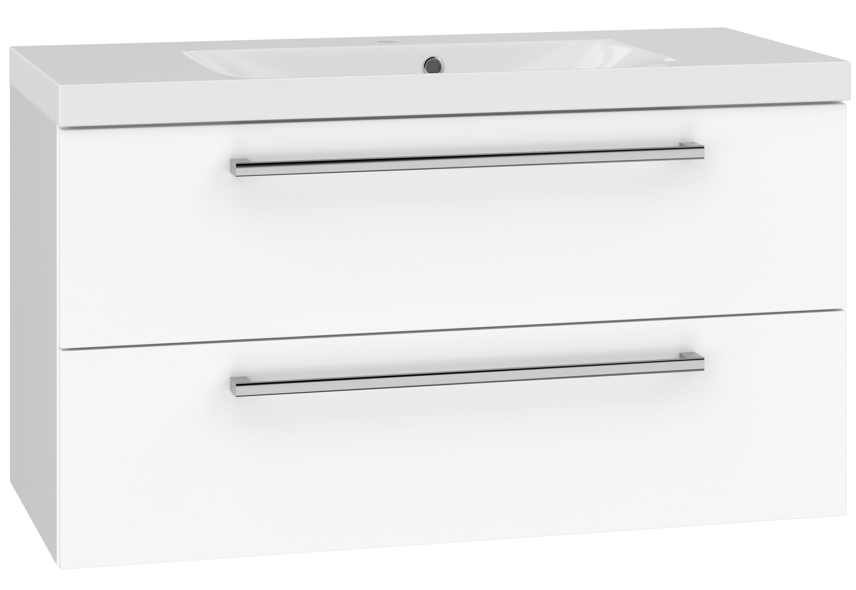EBS Pure Skrinka s umývadlom 101 cm, biela