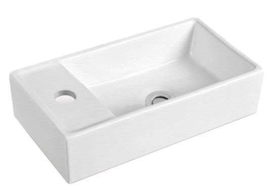 EBS City Keramické umývadlo 41 x 22,5 cm, biele