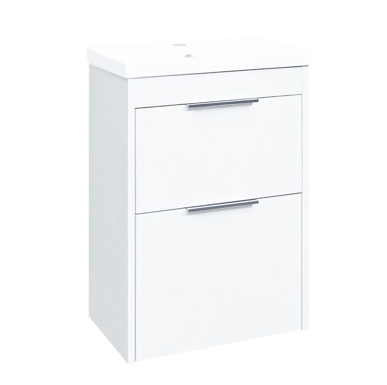 EBS City skrinka pod umývadlo 51 cm, biely lesk