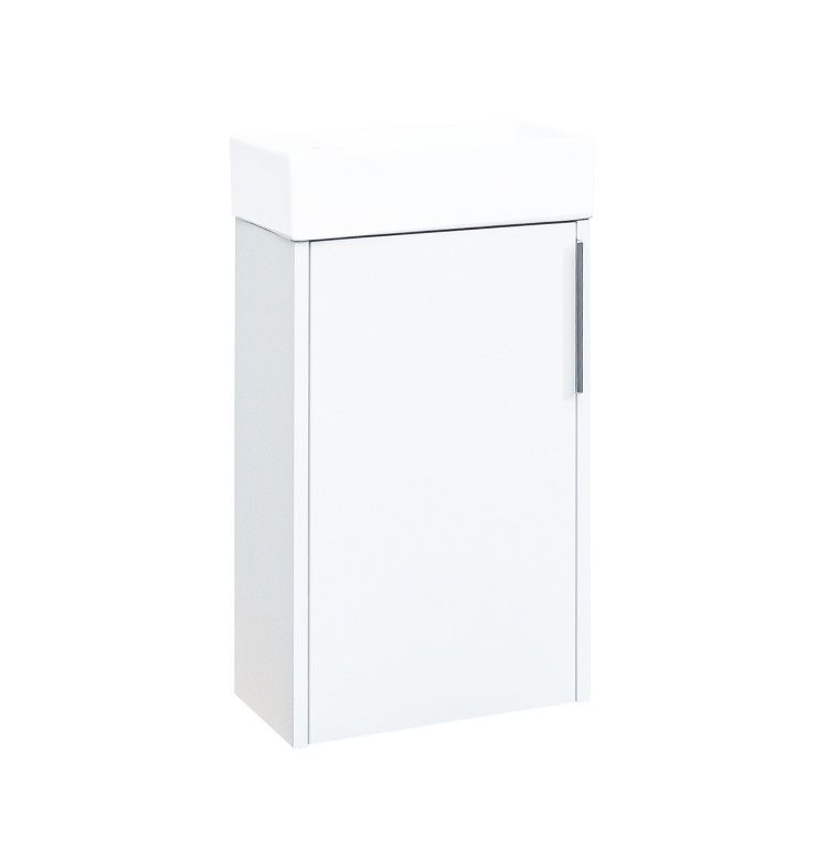 EBS City skrinka pod umývadlo 41 cm, biely lesk