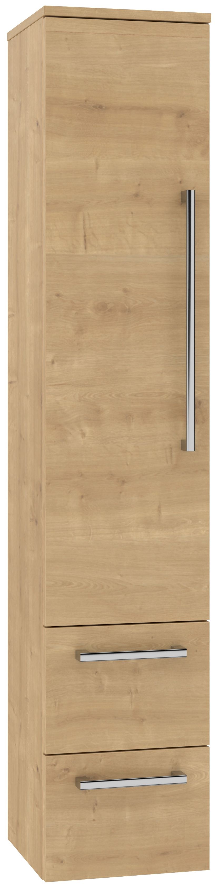 EBS Pure Vysoká skrinka 163x33 cm, dub Arlington, ľavá