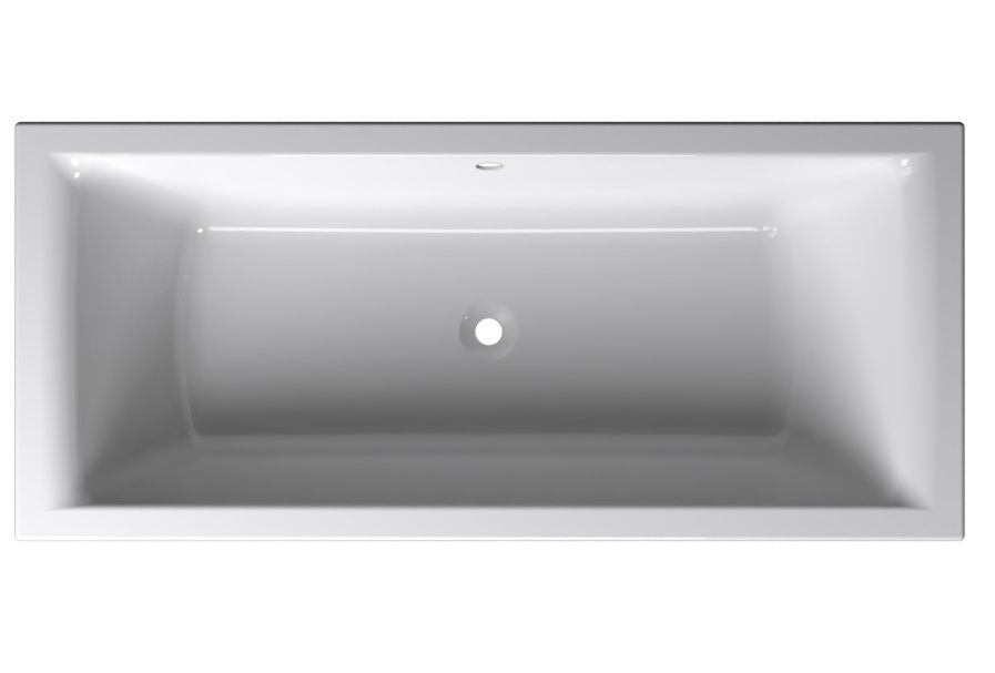 EBS Vita Obdélníková vana 170x75cm bez noh, bílá lesklá VITA170