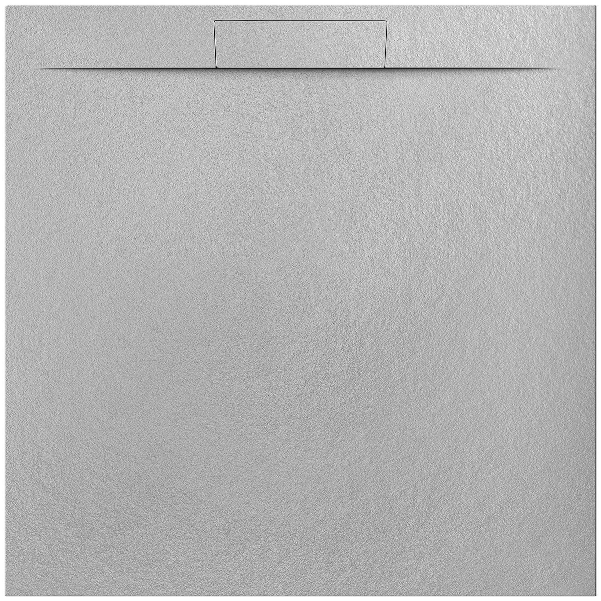 EBS Nilo Cast Sprchová vanička 100x100cm, gris claro