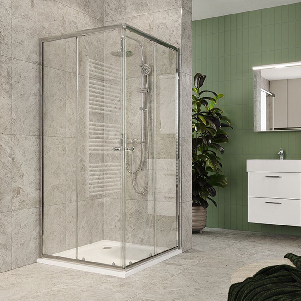 EBS Linea Sprchový kout 90cm čtverec, chrom/čiré sklo LINEAQ90CRT