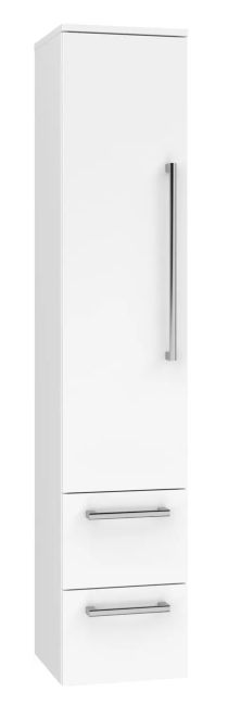 EBS Pure Vysoká skrinka 33 cm, biela, ľavá PUREV33BL