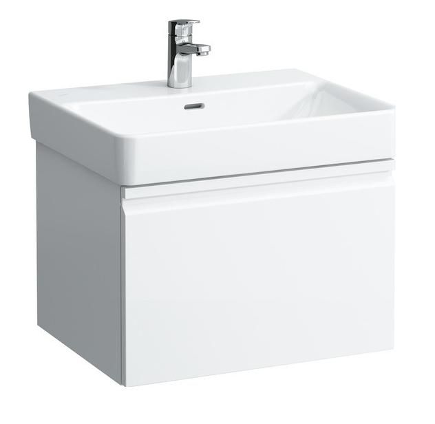 Laufen Pro S Skrinka pod umývadlo 57 x 45 cm + vnútorná zásuvka, biela matná H4833720964631