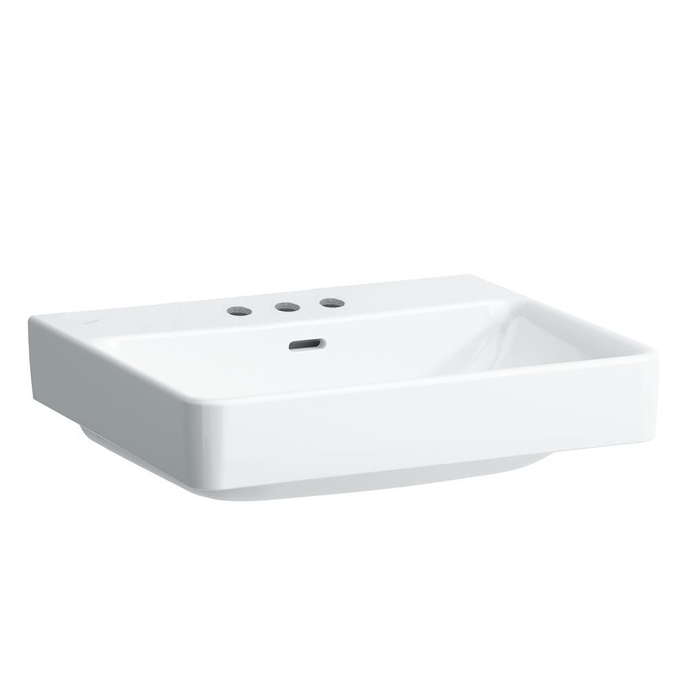Laufen Pro S Trojotvorové umývadlo 55 x 46,5 cm, biele H8169620001081