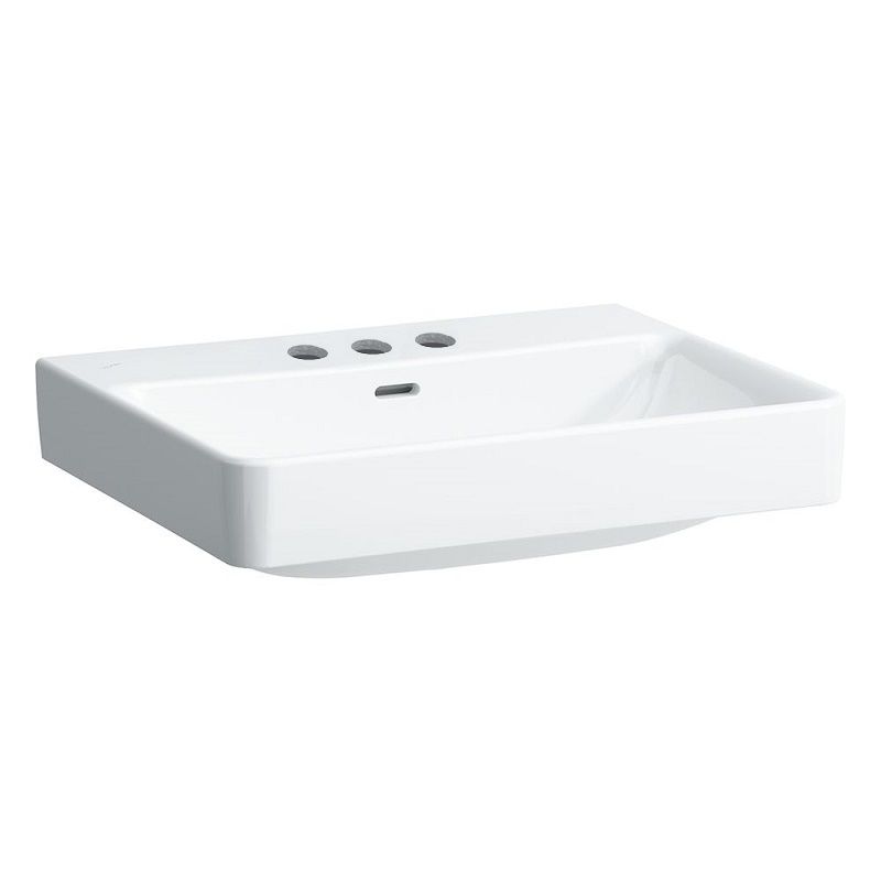 Laufen Pro S Trojotvorové umývadlo 60 x 46,5 cm, biele H8169630001081