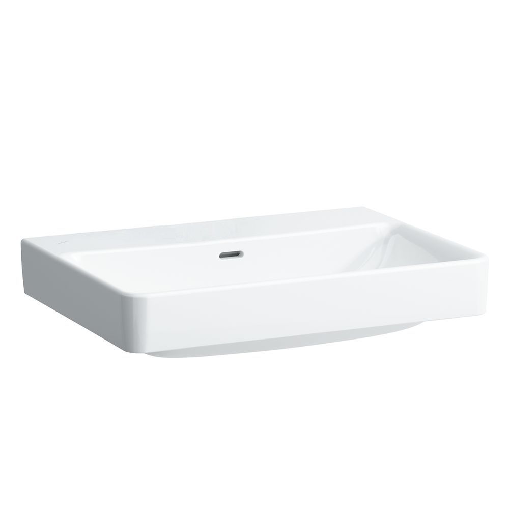 Laufen Pro S Umývadlo s výrezom 65 x 46,5 cm bez otvoru, biele H8169640001091