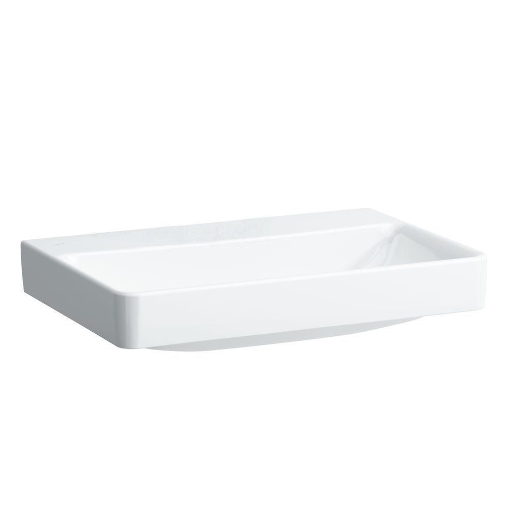 Laufen Pro S Umývadlo s výrezom 70 x 46,5 cm bez otvoru a prepadu, LCC biela H8169674001421