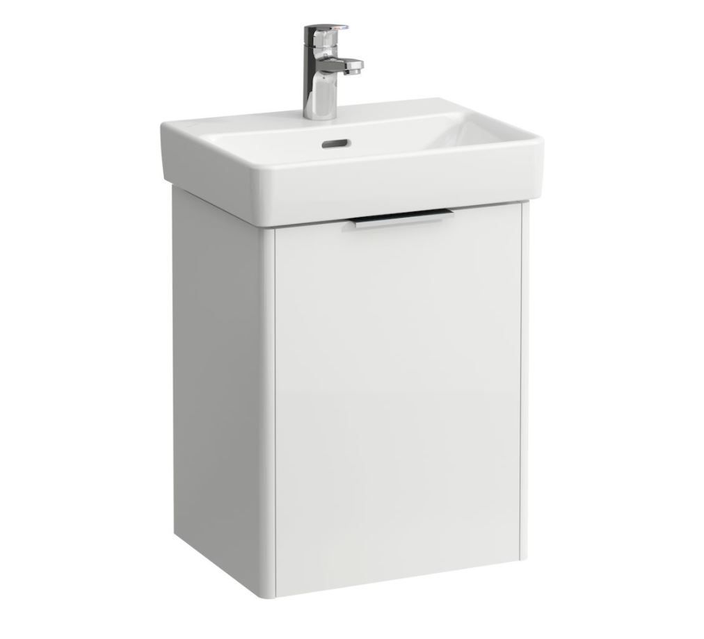 Laufen Spodná skrinka pod umývadlo 41,5 cm, závesy vľavo, biela lesklá H4021111102611