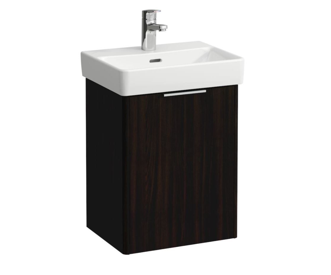 Laufen Základná skrinka pod umývadlo 41,5 cm, závesy vľavo, tmavohnedý jilm H4021111102631