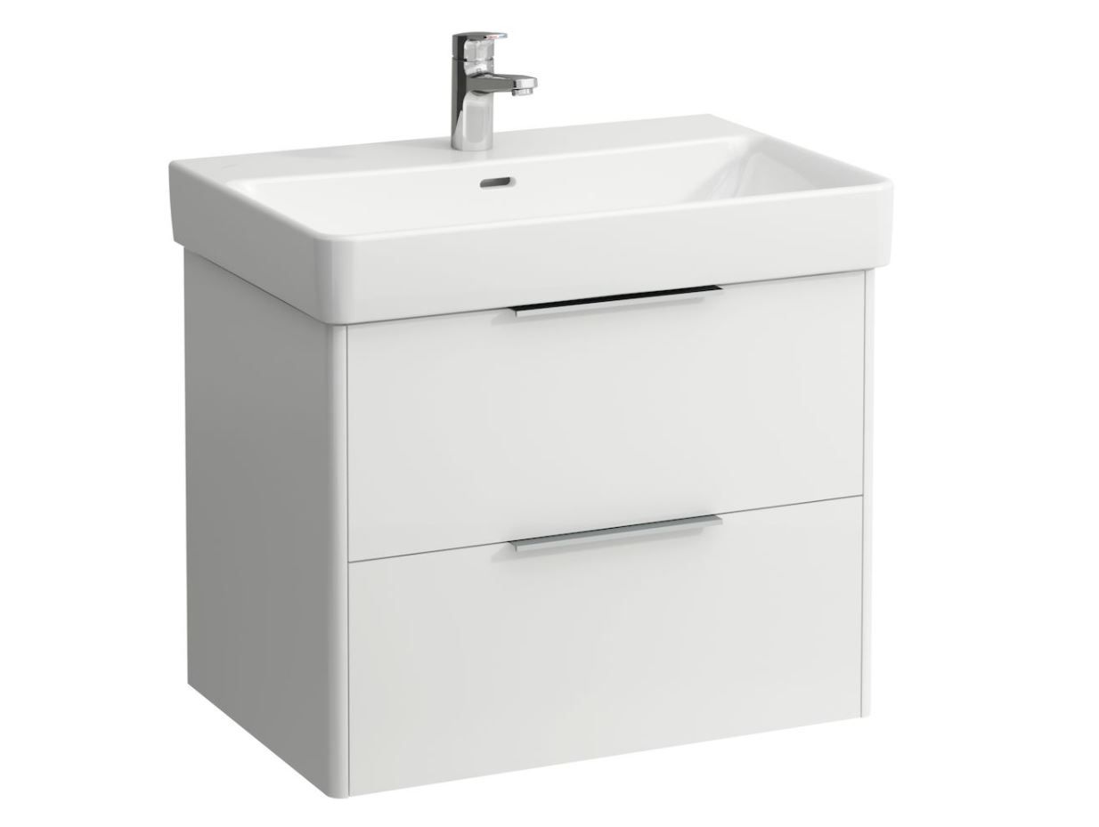 Laufen Základná skrinka pod umývadlo 66,5 cm, 2 zásuvky, biela lesklá H4023321102611