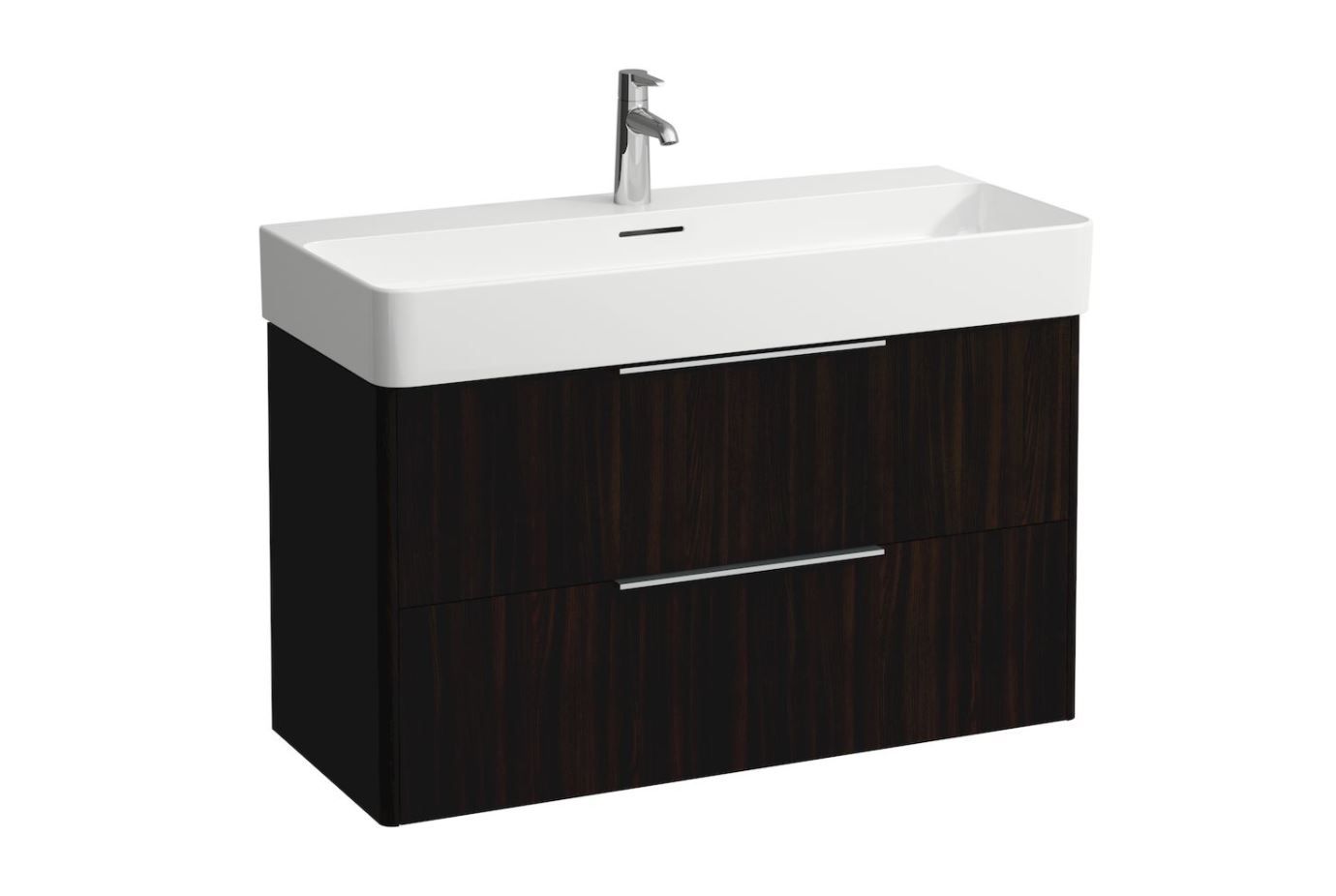 Laufen Základná skrinka pod umývadlo 93 cm, tmavohnedý jilm H4024121102631