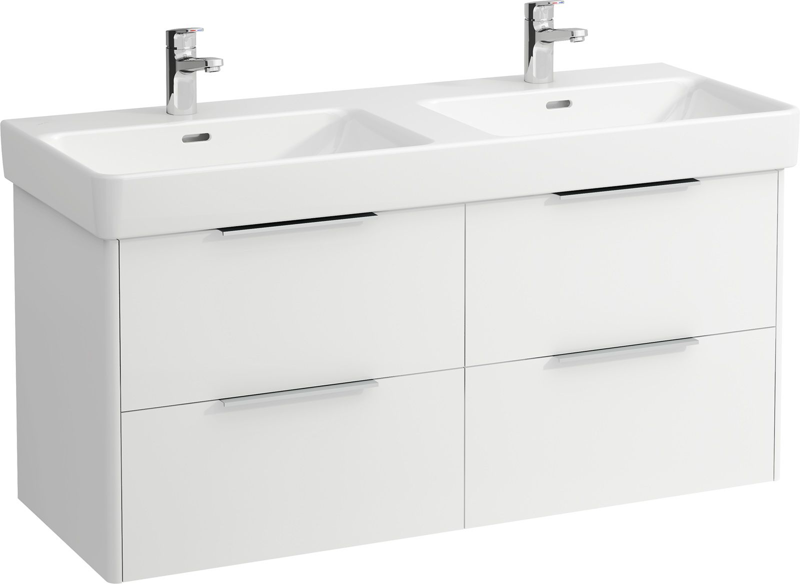 Laufen Base Pro S Dvojdrezová skrinka 120 biely lesk