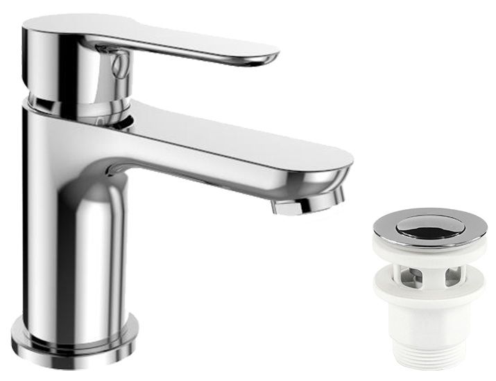 Mereo Zuna Umývadlová batéria s výpusťou click-clack, chróm CB10104ZC
