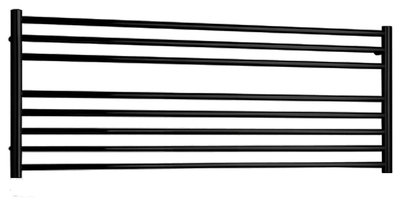 PMH Sorano SNXLBL Radiátor do otopné soustavy, 121x48cm, horizontální, černá mat