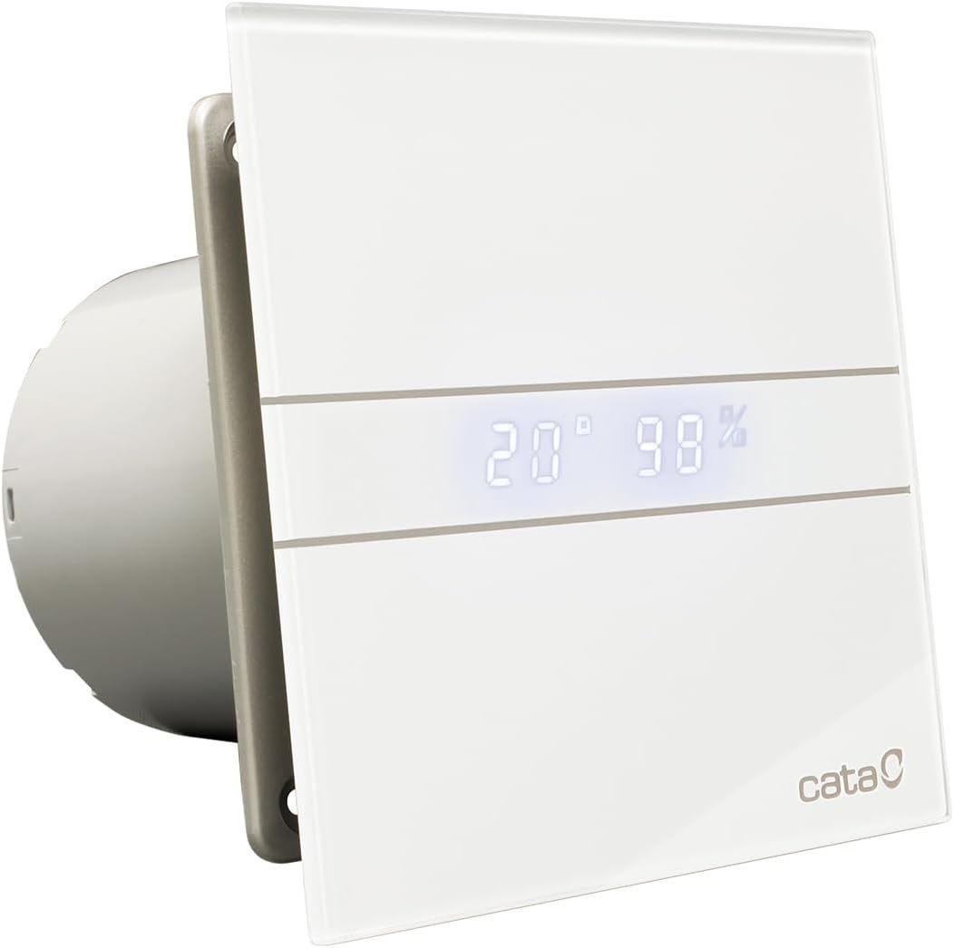 Cata E120GTH Axiálny ventilátor s automatickou reguláciou vlhkosti, biely