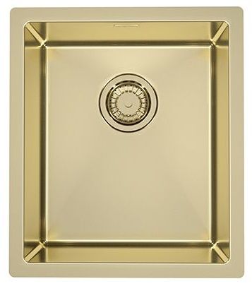 Alveus Monarch Quadrix 20 F/S/U Nerezový drez bez odkvapkávača, 39x45cm, gold