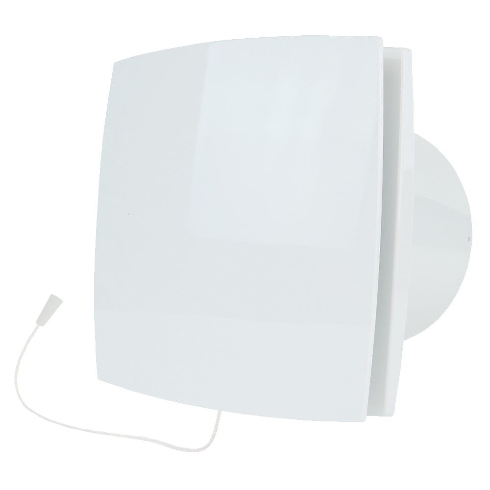 Empire 12V100S Ventilátor pro průměr odtahu 10 cm, šňůrkový spínač, bílá