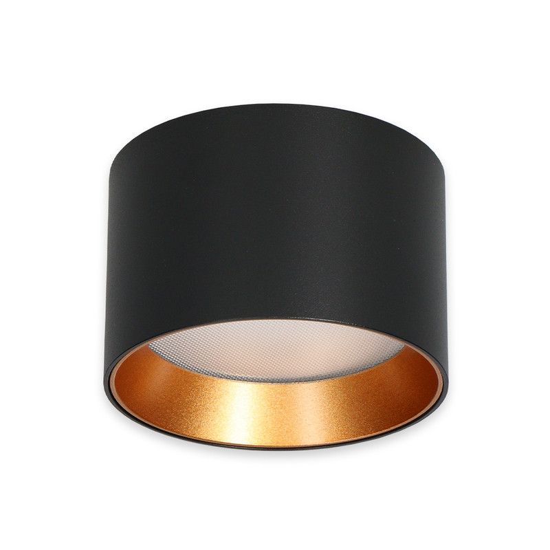 McLED Finca 8 ML-416.049.33.3 Stropné LED svietidlo 9 cm, čierna/zlatá