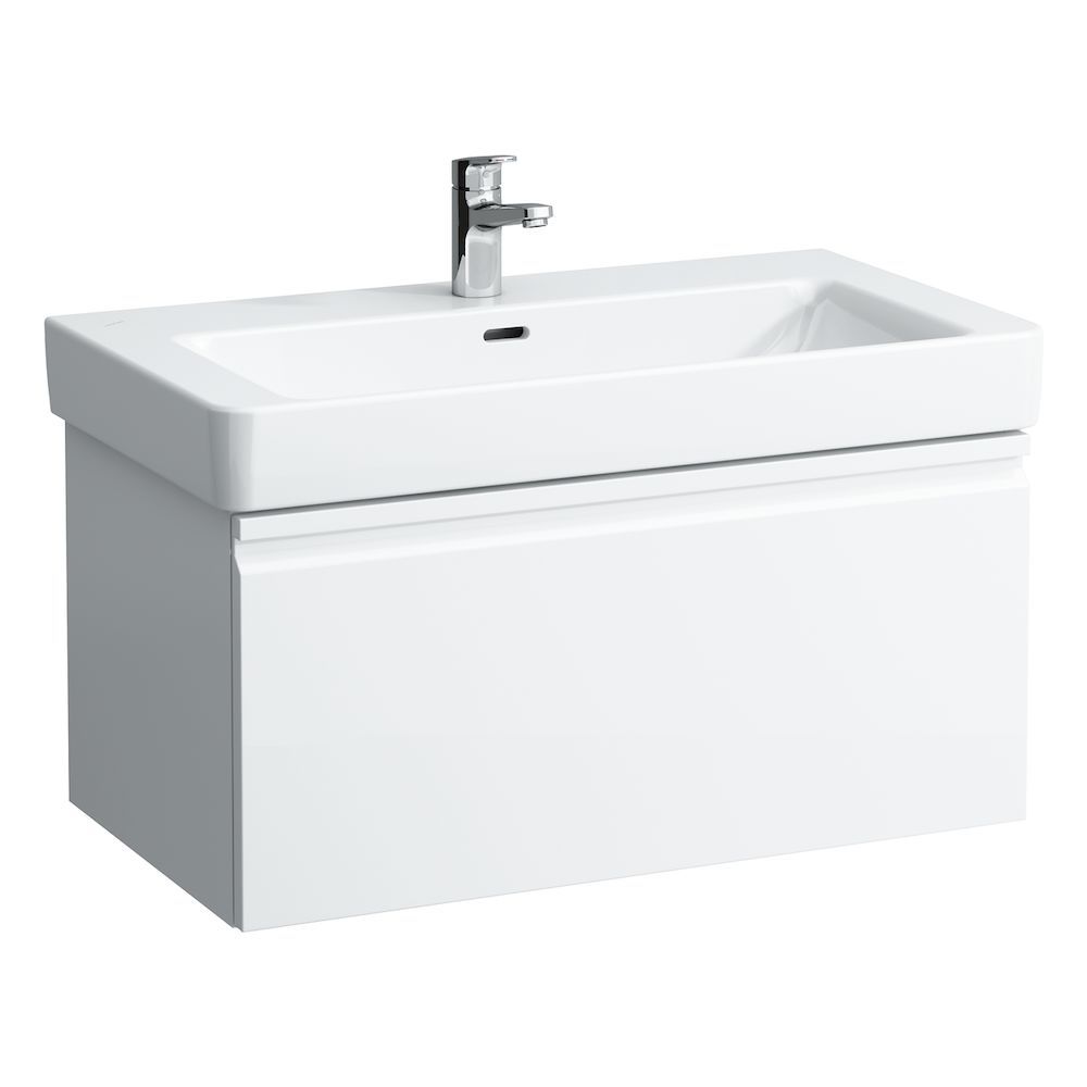 Laufen Pro S Skrinka pod umývadlo 81 x 45 cm + vnútorná zásuvka, biely lesk H4835020964751