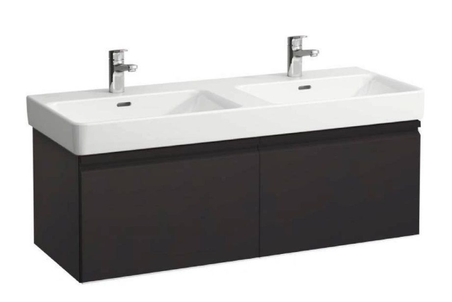 Laufen Pro S Skrinka pod umývadlo 116 cm, s 2 zásuvkami, grafitový mat H4835630964801
